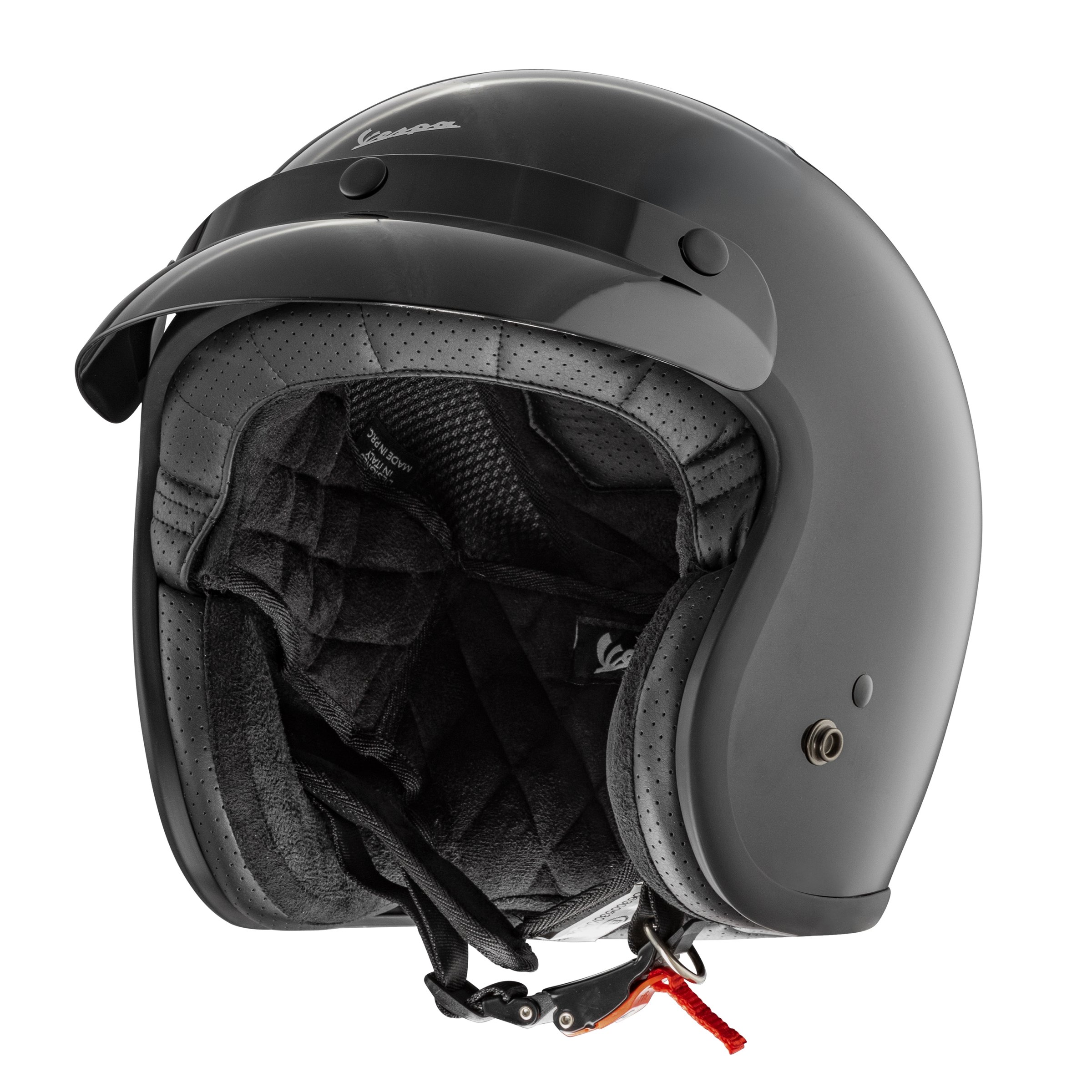Helm PIAGGIO Vespa Versilia, schwarz glänzend, Gr. XL, 61cm Jethelm