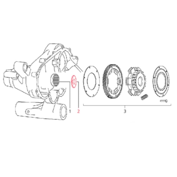 Distanzscheibe Ø 16 mm für LML Star 125-150 4T/Star Deluxe 125-150 4S/Speedy