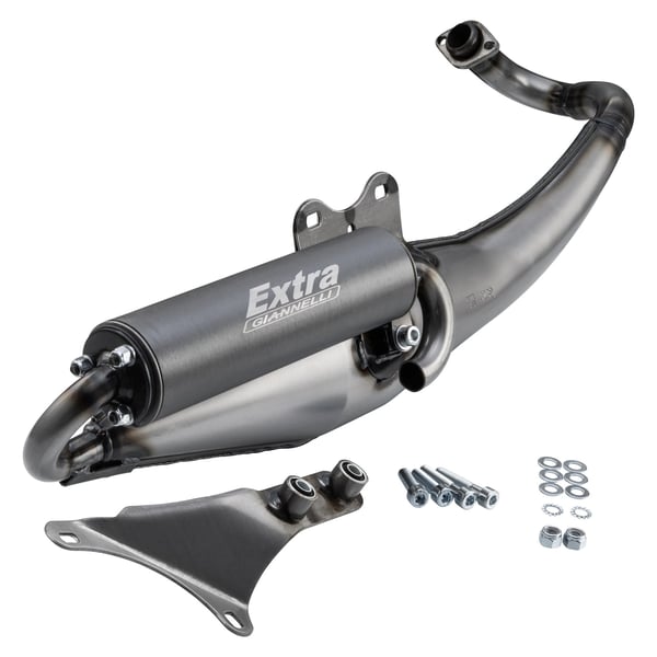 Rennauspuff GIANNELLI EXTRA V2 für GILERA/PIAGGIO Runner '02-'05/Storm/Typhoon/NRG/MC2/MC3/Power/DD/NTT/ZIP SP 50ccm 2T AC