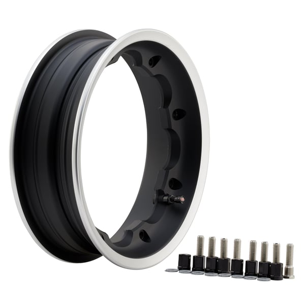 Felge SIP Tubeless Octopus 2.50x10 für 90-120er Breitreifen für Lambretta 125 LI/Special/GP/DL/150 LI/Special/SX/GP/175 TV/200 TV/SX/GP/DL vorne oder hinten