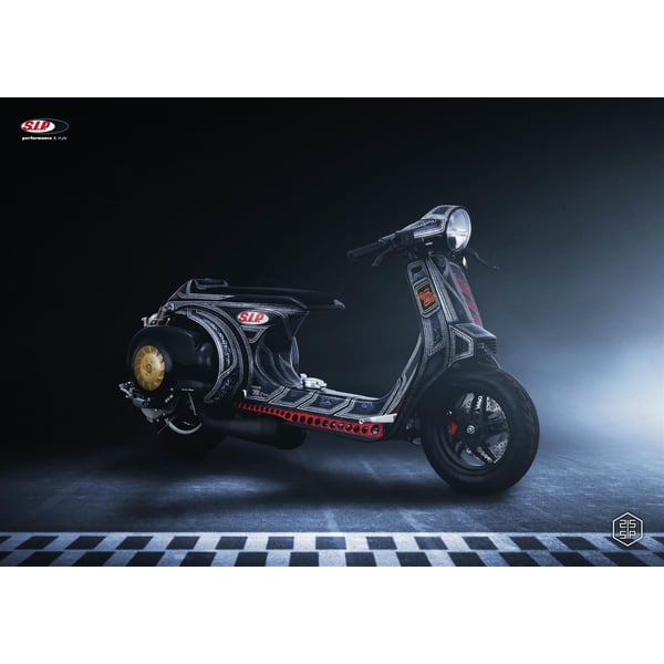 Poster SIP mit Motiv Vespa Something Special Racer, 25 Jahre SIP Motorroller 