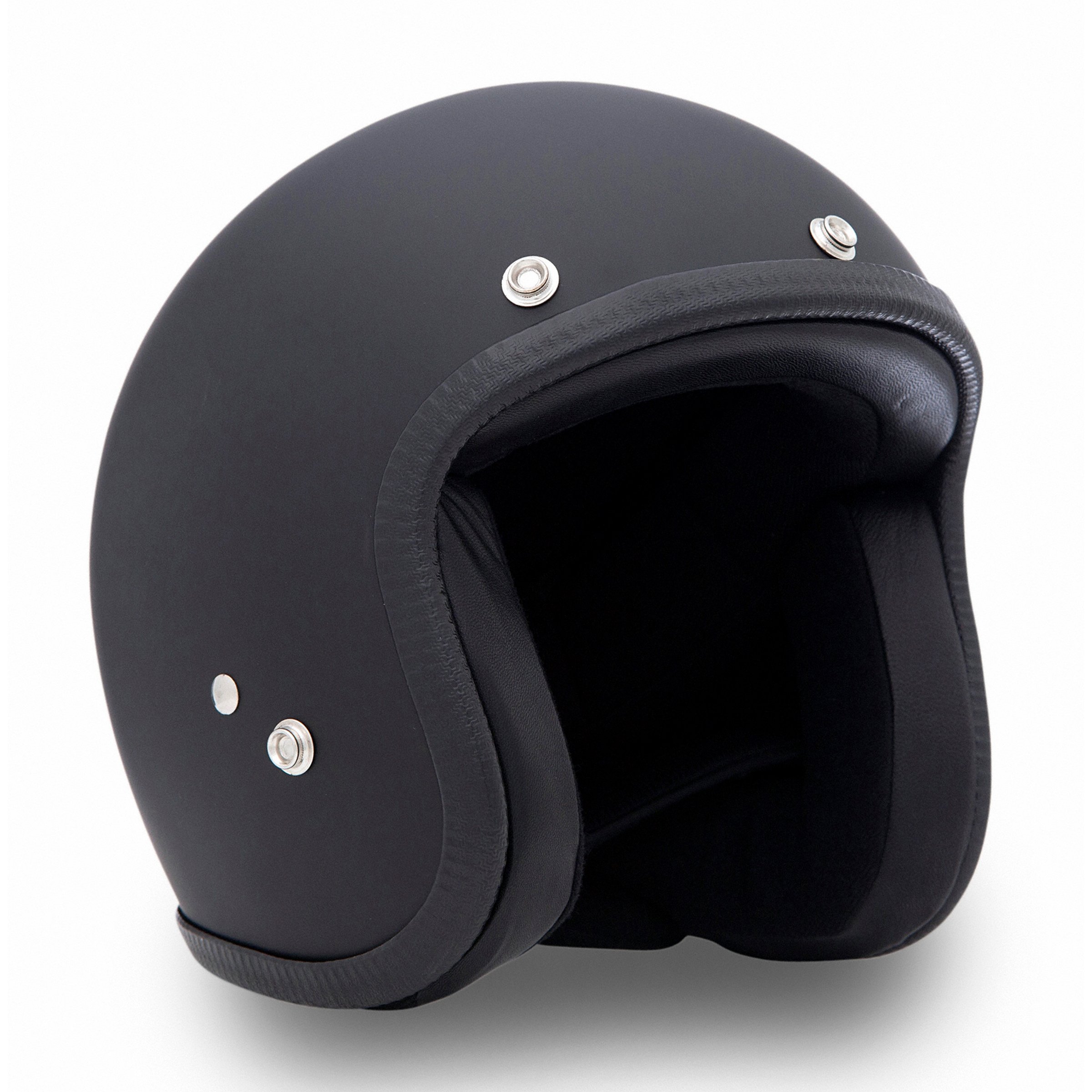 Helm 70'S PASTELLO Vintage, schwarz matt, Gr. XS, 53-54 Jethelm