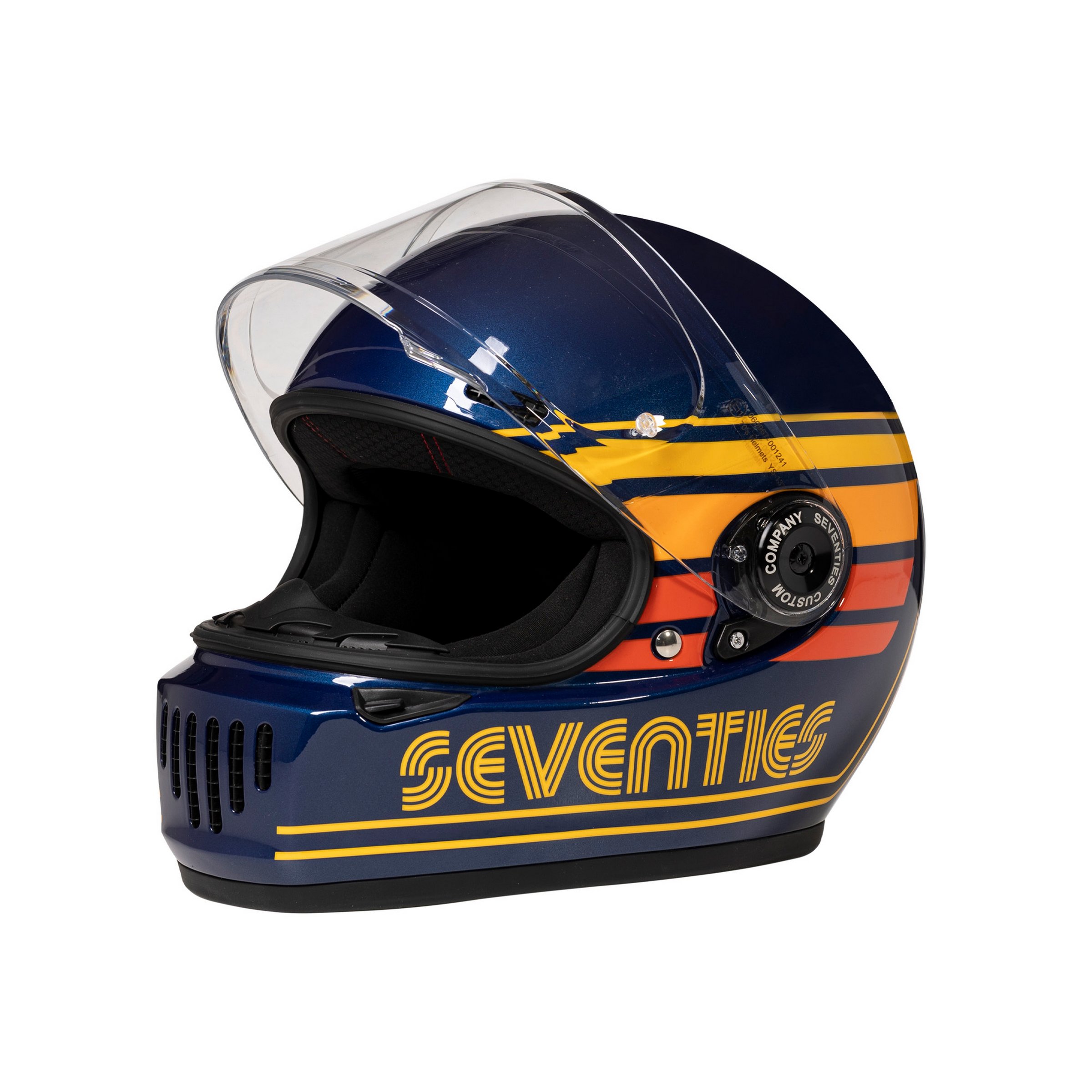 Helm 70'S GT - Gran Turismo, blau, Gr. L, 59-60 cm Integralhelm