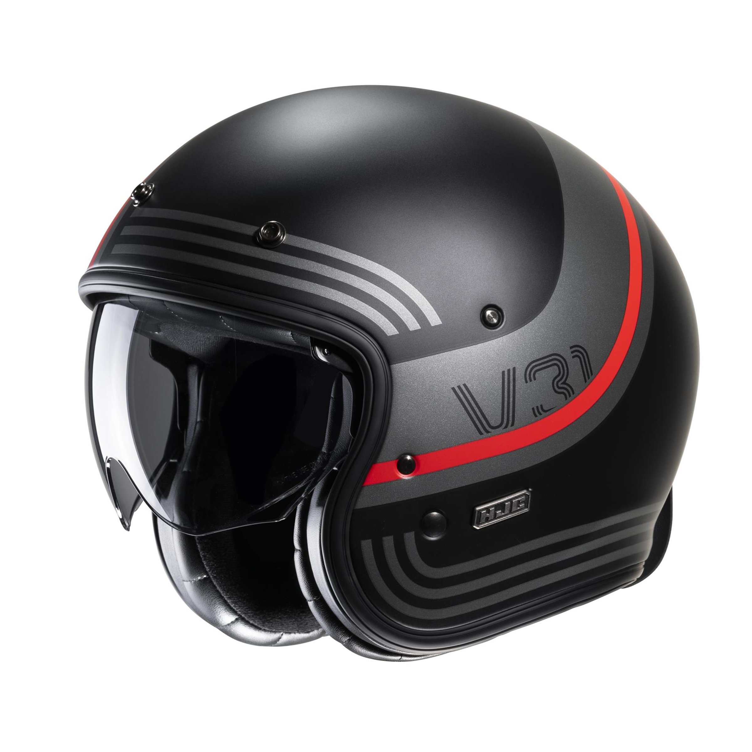 Helm HJC V31 BYRON MC1SF, schwarz matt, Gr. S, 55-56cm Jethelm