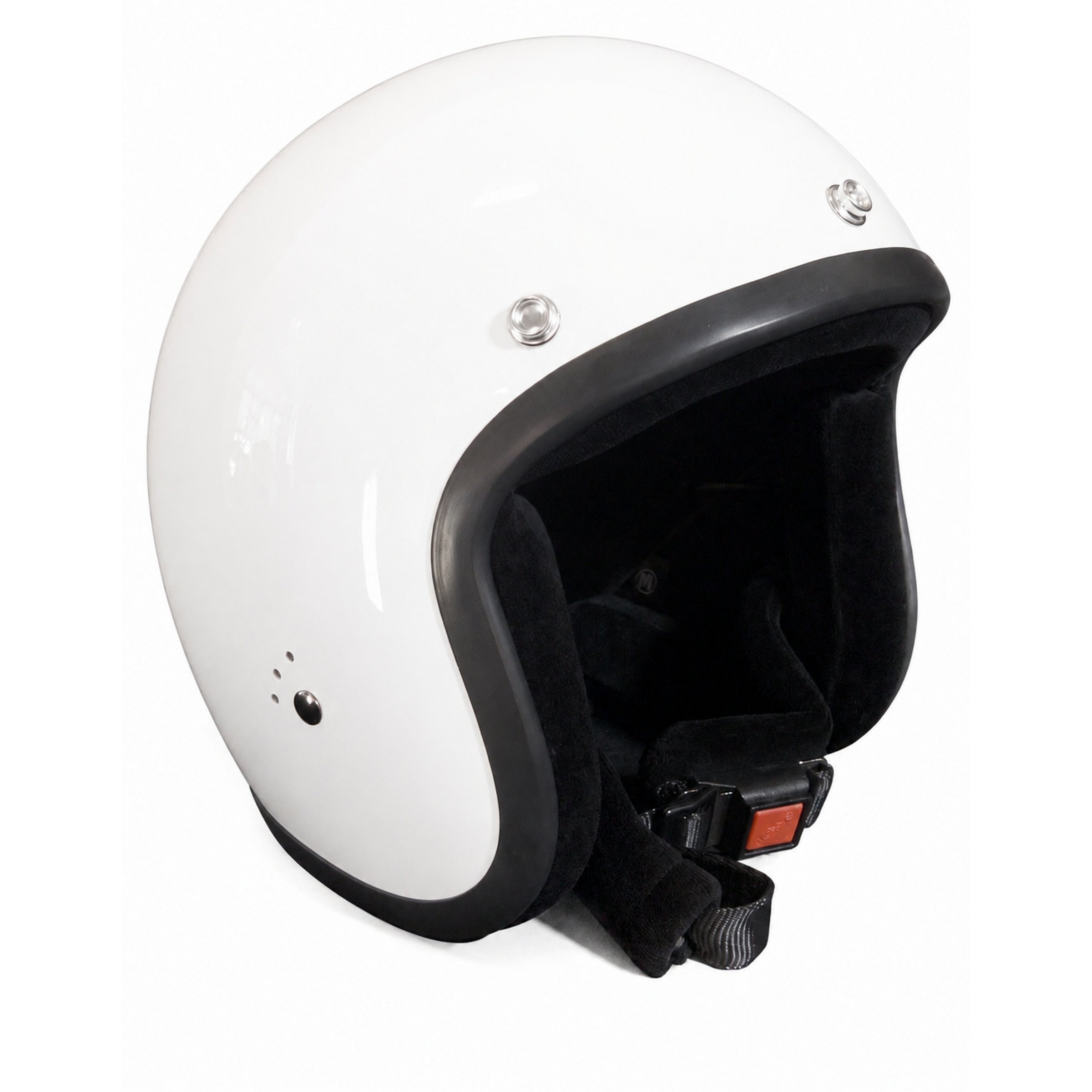 Helm BANDIT Classic Jet, weiß-glänzend, Gr. L, 59-60 cm Jethelm