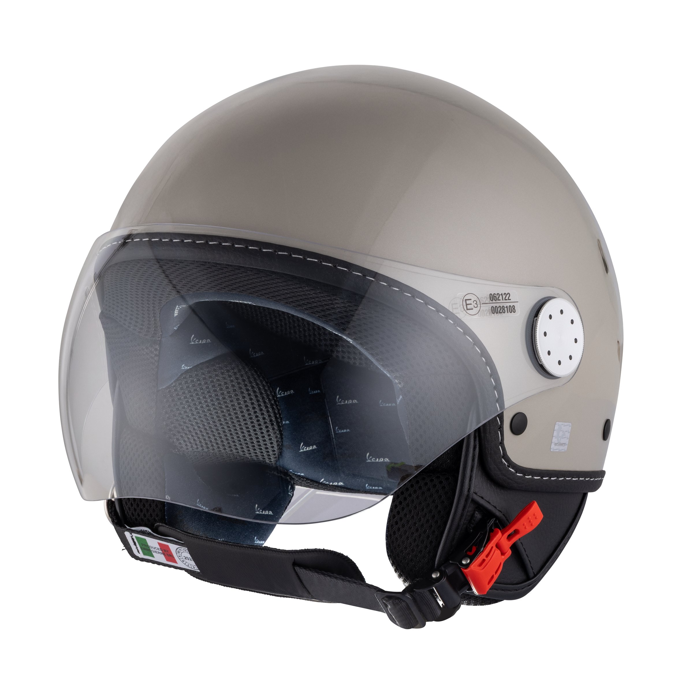 Helm PIAGGIO Vespa Demi Jet Langhe, beige, Q01, Gr. L2, 60cm Jethelm