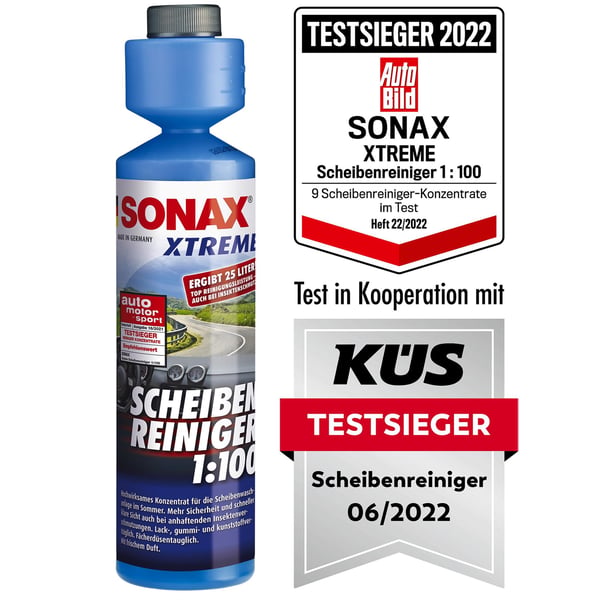 Scheibenreiniger SONAX XTREME Konzentrat 1:100, ergibt 25 Liter 