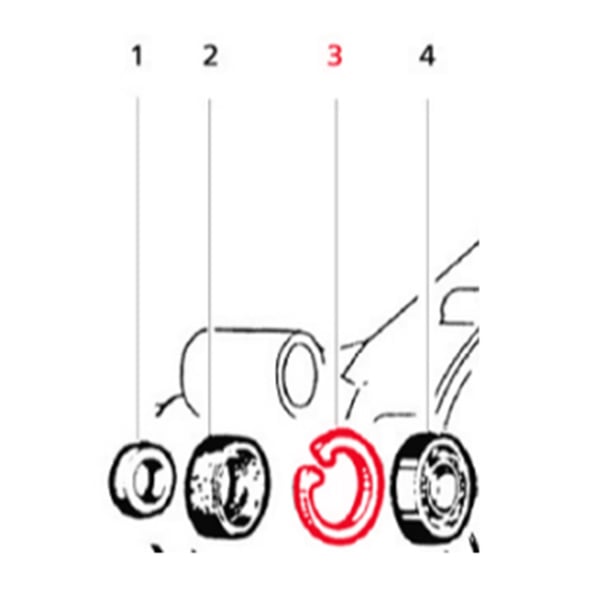 Sicherungsring LML, Lager Antriebswelle, SF504-1057 für LML Star 125-150 4T/Star Deluxe/II 125 CVT/StarLite 125 CVT