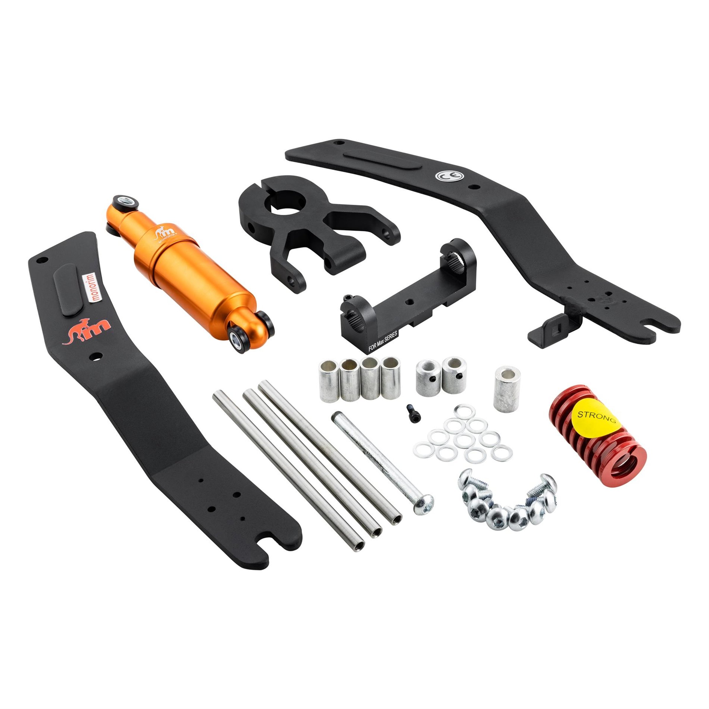 Erweiterungskit Stoßdämpfer MX V4 MONORIM für E-Scooter Vorderrad DMX Upgrade DUAL Suspension für SEGWAY Max G30 D/E/P/G30 D II/E II/G30 LD/LE für SEGWAY Max G30 D/E/P/G30 D II/E II/G30 LD/LE