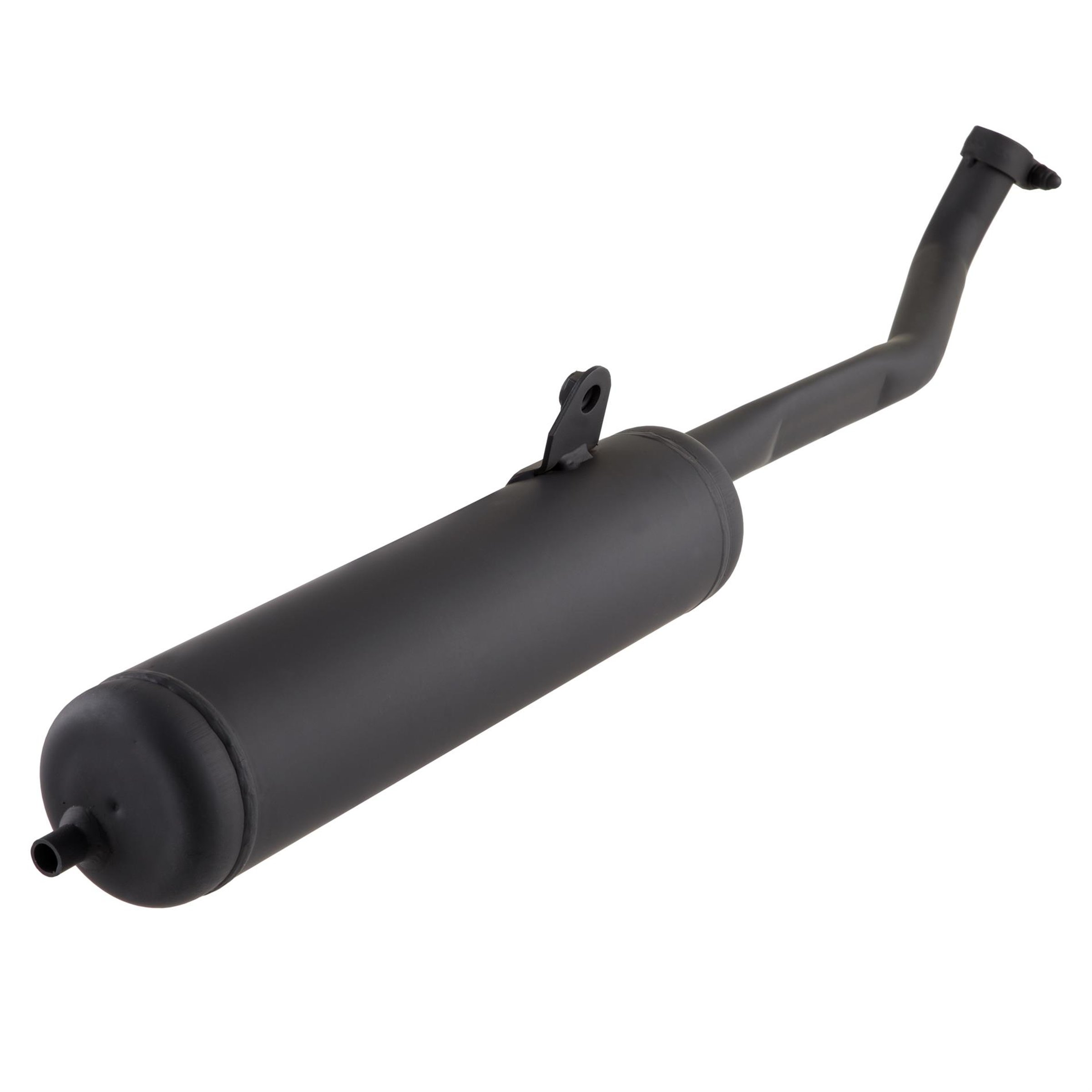 Rennauspuff PROMA City Power, Material: Stahl schwarz für PIAGGIO CIAO/PX/SC 50ccm 2T AC