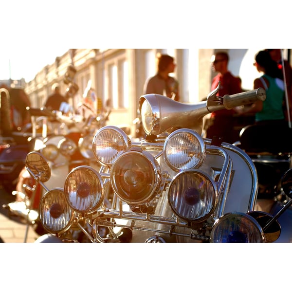 Poster SIP mit Motiv 'Vespa GS Lampen oben 60's' Motorroller KLASSIK 