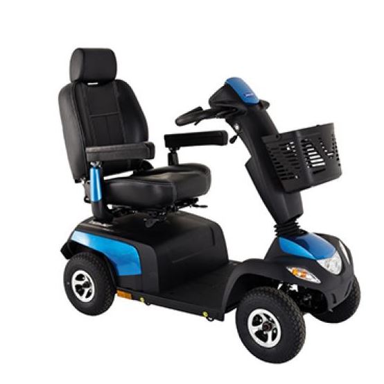 Invacare Orion PRO 10km/h TÜV, 4-Rad-E-Mobil, Elektromobil, ein himmelblaues Seniorenmobil, Invacare Scooter