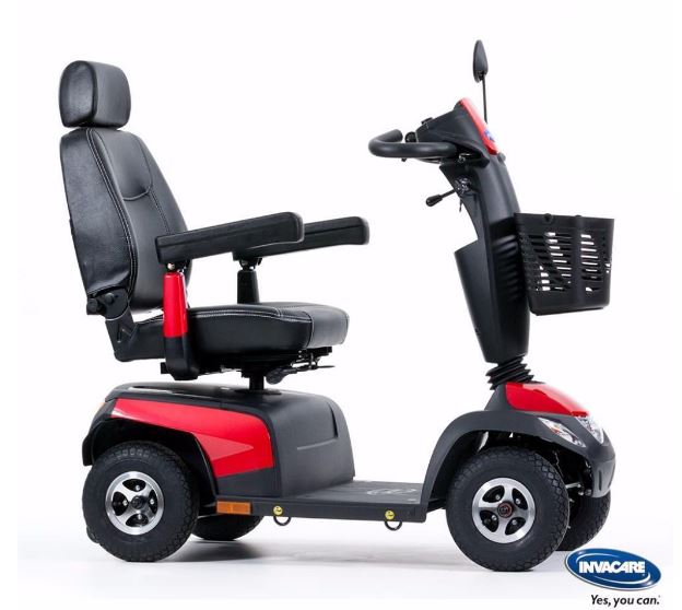 Invacare Orion PRO 10 km/h TÜV, 4-Rad-E-Mobil, Elekromobil 10 km/h, Rot, das schöne Seniorenmobil von Invacare Scooter