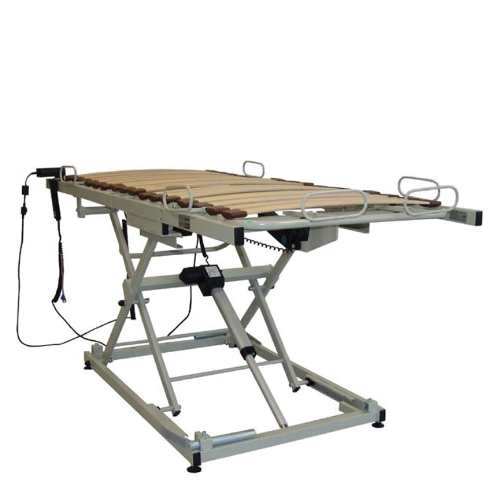 AKS B4 compact Einlegerahmen, innovativer Hebepflegerahmen, 4-geteilte Liegefläche, neue Bett-im-Bett Version mit Holzfederleisten, bis 150kg