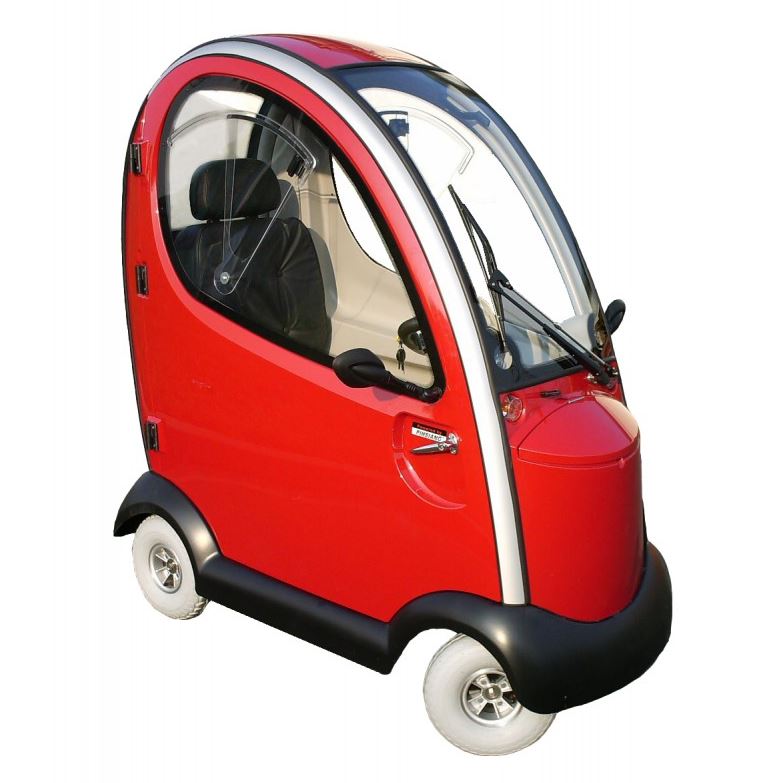 Trendmobil Mars Elektromobil, ein Seniorenmobil mit geschlossener Kabine und abschließbaren Türen