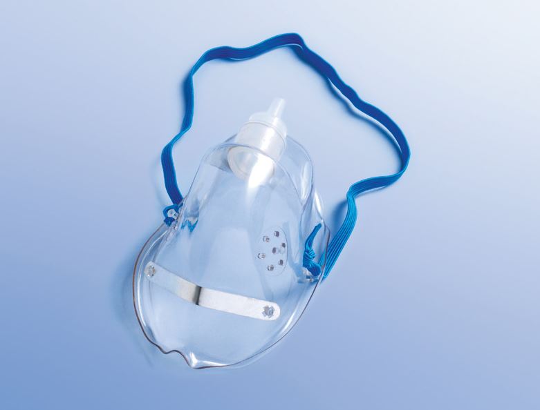 (AV) Sauerstoff-Atemmaske für Erwachsene zur Sauerstofftherapie (ohne Verbindungs-Schlauch) ideal im Krankenhaus-Klinikbedarf