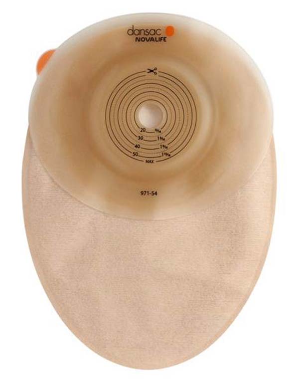 Dansac Novalife Beutel konvex, midi, 430ml, Stoma Ø15-54mm, (P=10)