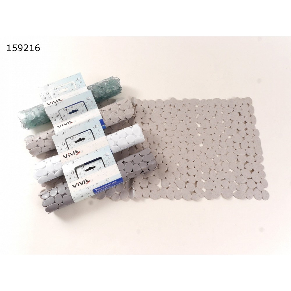 Antirutschmatte mit Noppen 100 x 40 cm, Anti-Rutsch-Auflage für mehr Sicherheit in der Badewanne, versch. Designs (weiss, grau, melange, grau transparent)