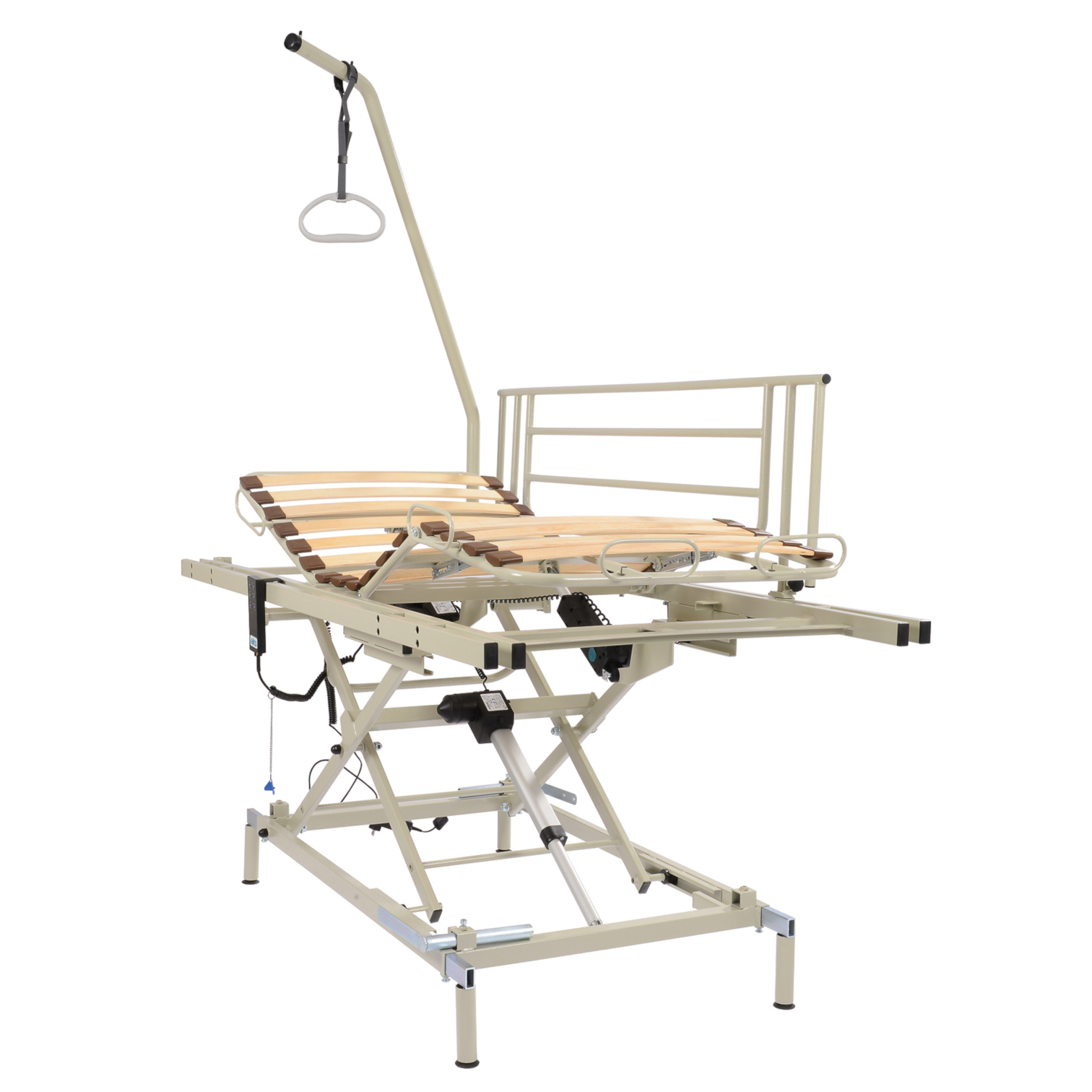 MIETEN = AKS B4 compact Einlegerahmen, elektrischer Hebepflegerahmen, neue Bett-im-Bett Version mit Holzfederleisten, bis 150 kg (WOCHEN-MIET-PAUSCHALE)