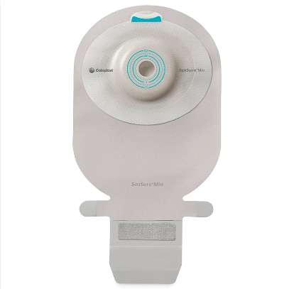 SenSura Mio Konvex Light Soft einteilig Ausstreifbeutel, Midi, Stomagröße 15-33mm, Lichtgrau, P=10 Stück
