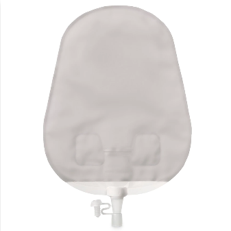 SenSura Mio einteilig Uro Mehrkammerbeutel, Midi, 340ml, Stomagröße 10-45mm, lichtgrau, P=30 Stück,