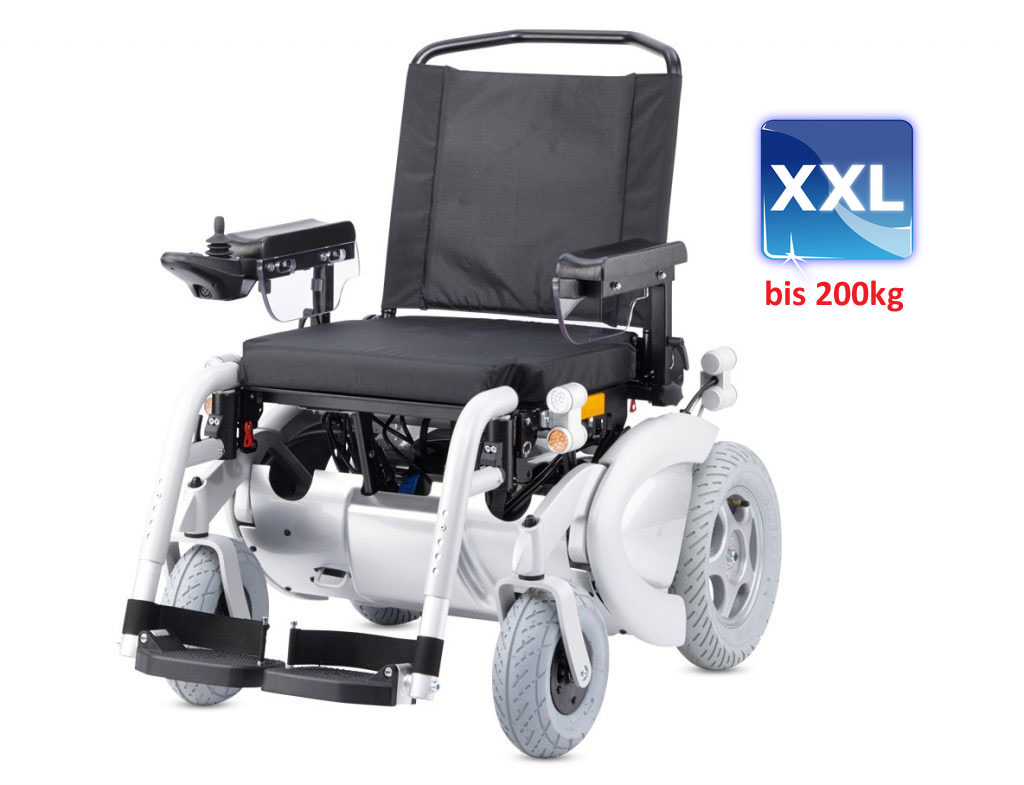 (AV)Bischoff & Bischoff Elektrorollstuhl Neo XXL Komfort, inkl. Contour Sitz & Rücken, der kräftige elektrische Rollstuhl bis 200kg, 6-10 km/h (Lieferzeit auf Anfrage)