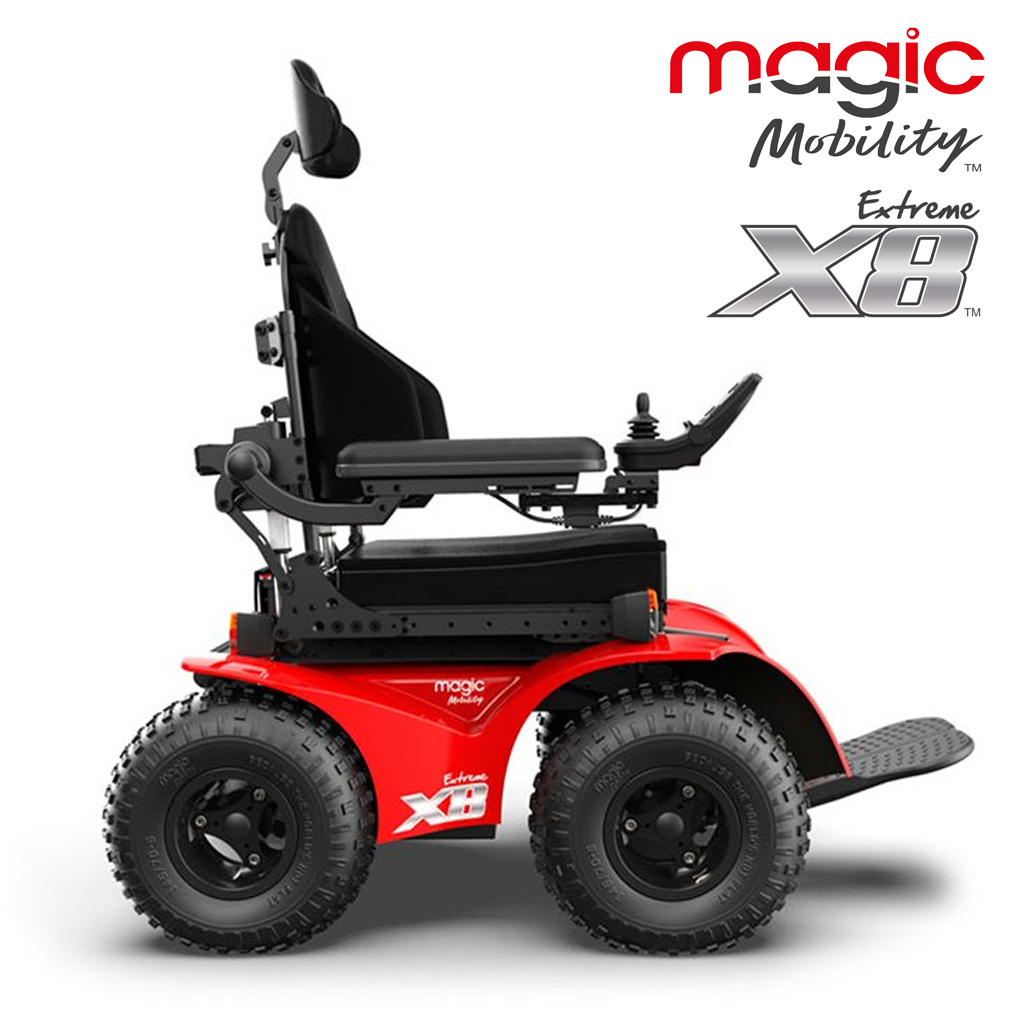 Magic Extreme X8 Elektrorollstuhl, Outdoor, Allrad, Made in Australia, 10 km/h, bis 182kg ( = Nachfolger XT4)