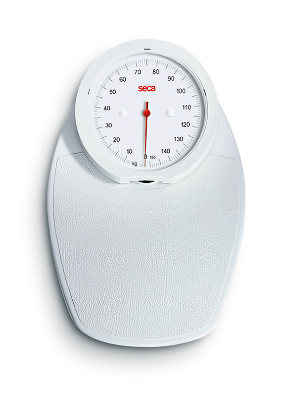 Seca Viva 750 Flachwaage, Farbe weiß, bis 150kg, mechanische Personenwaage (AV)