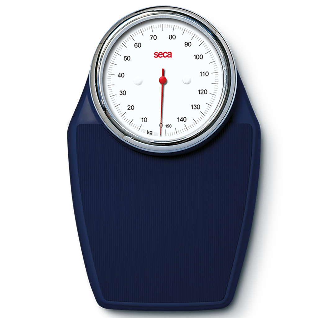 Seca 760 Flachwaage, Farbe nachtblau, bis 150kg, mechanische Personenwaage