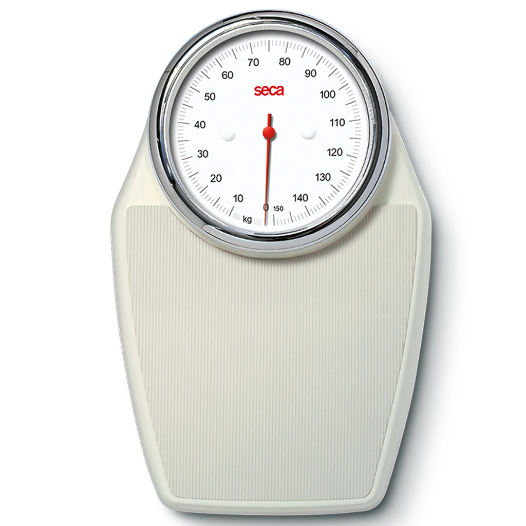 Seca 760 Flachwaage, Farbe ecru, bis 150kg, mechanische Personenwaage