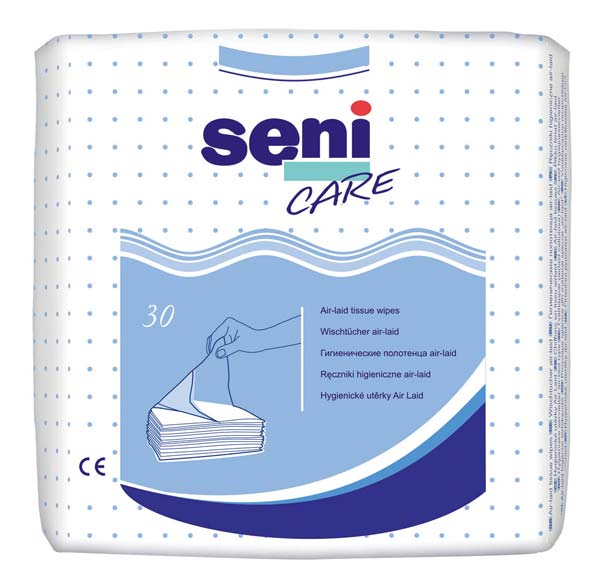 Seni Hygienetücher Air-Laid, Wischtücher, Hygienehandtücher Airlaid aus speziellem, sehr absorptionsfähigem Stoff, 36x32cm (30 Tücher) (#1203)