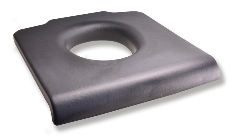 MPB Sitzpolster für Toilettenstuhl, Softsitz für Toilettenstühle, Universal Weichsitz passend für B+B, Dietz, Invacare, RFM, Russka, Trendmobil, Meyra