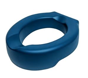 Toilettensitzerhöhung Soft Blau, 5cm oder 10cm, weiche Toilettensitzauflage, ohne Montage, Softsitz für Toilette, einfach aufsetzen, bis 100kg