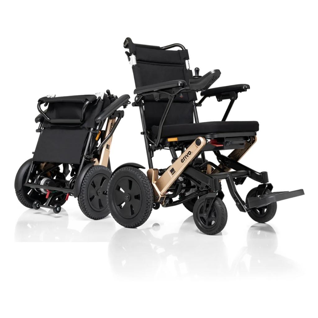 Erivo pro R11 leichter und faltbarer Elektrorollstuhl, HMV, mit 35 km Reichweite und Lichtanlage, Alber Travel Indoor-Outdoor Elektrorollstuhl