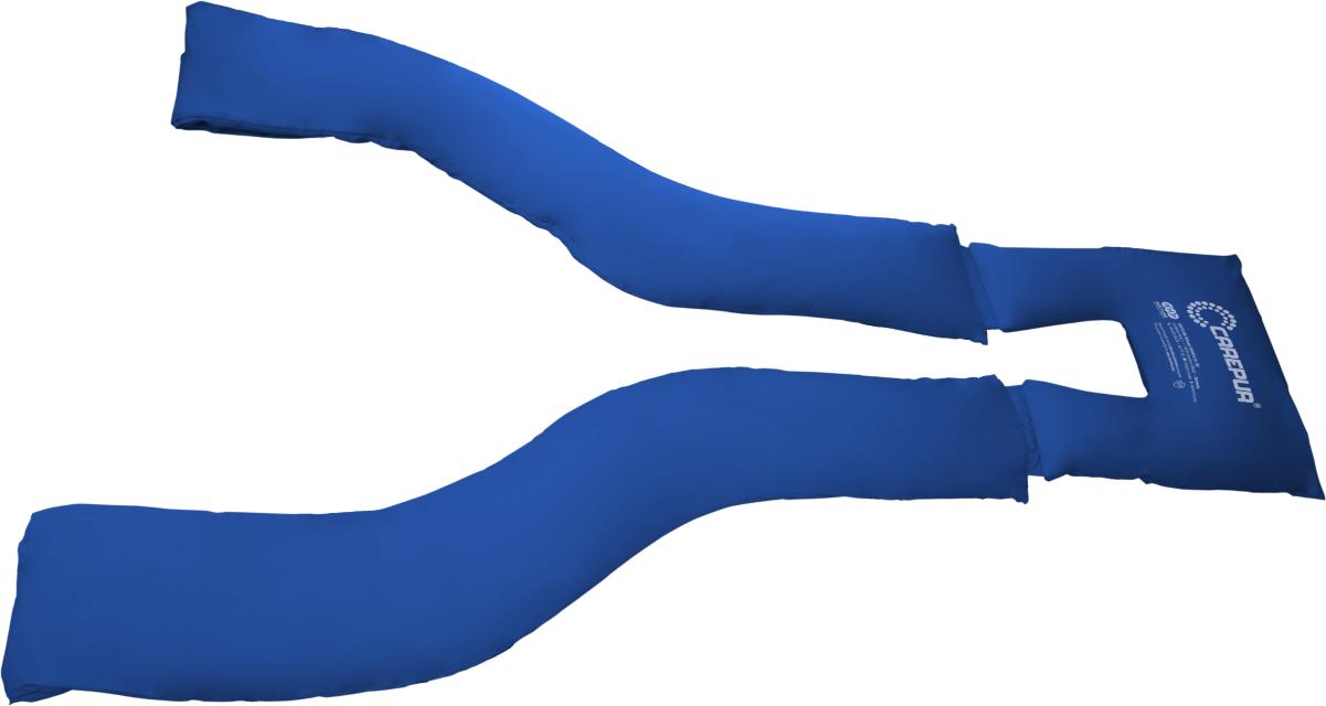 Carepur Rückenlagerungskissen M, HMV, 200x60cm, körperlanges, zengenförmiges Kissen zur Weichlagerung, Unterfütterung und Positionierung des gesamten Körpers mit nur einem Kissen