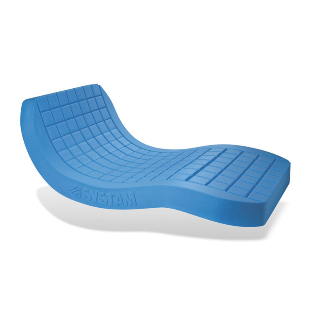 Systam Viscoflex P161M Matratze, für 90x200cm Betten, mit abgerundeten Ecken, Dekubitus Weichlagerungsmatratze, Anti Dekubitus Matratze bis Grad 3, bis 130kg