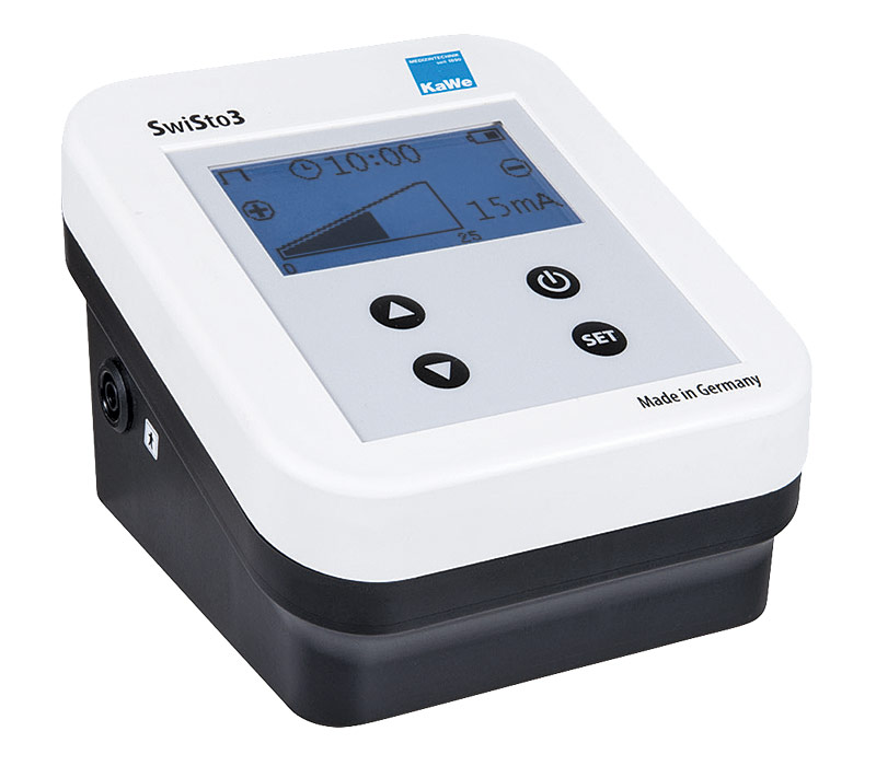 SwiSto3 Iontophorese Gerät - Set Pro, zur Hand-, Fuß und Achselschweißbehandlung Swisto 3in1