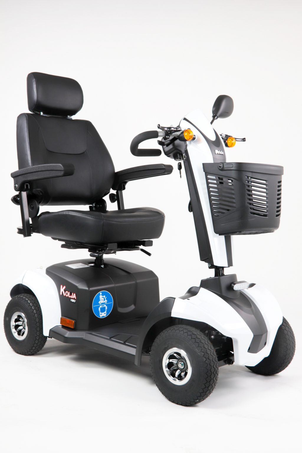 Kolja Elektromobil, ÖPNV Scooter 6 km/h, weiss, Deltalenker und Kapitänssitz, 36Ah Akku, bis 160kg