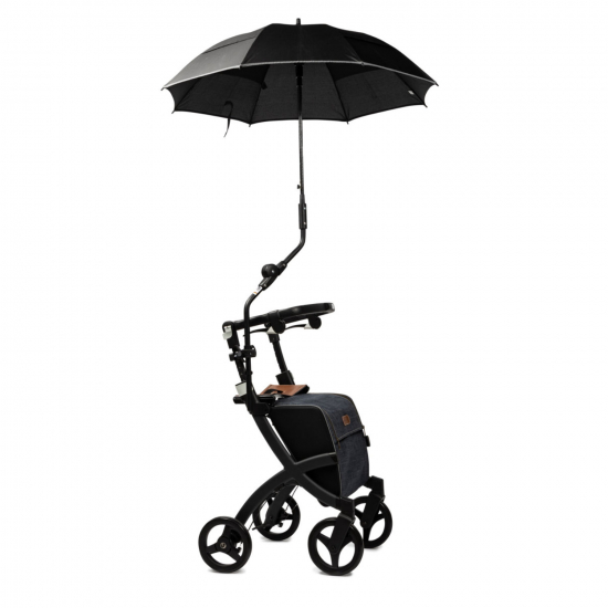 Rollz Flex Regenschirm, schwarz, verstellbar, Schirm für Ihren RollzFlex Rollator (#1236007)