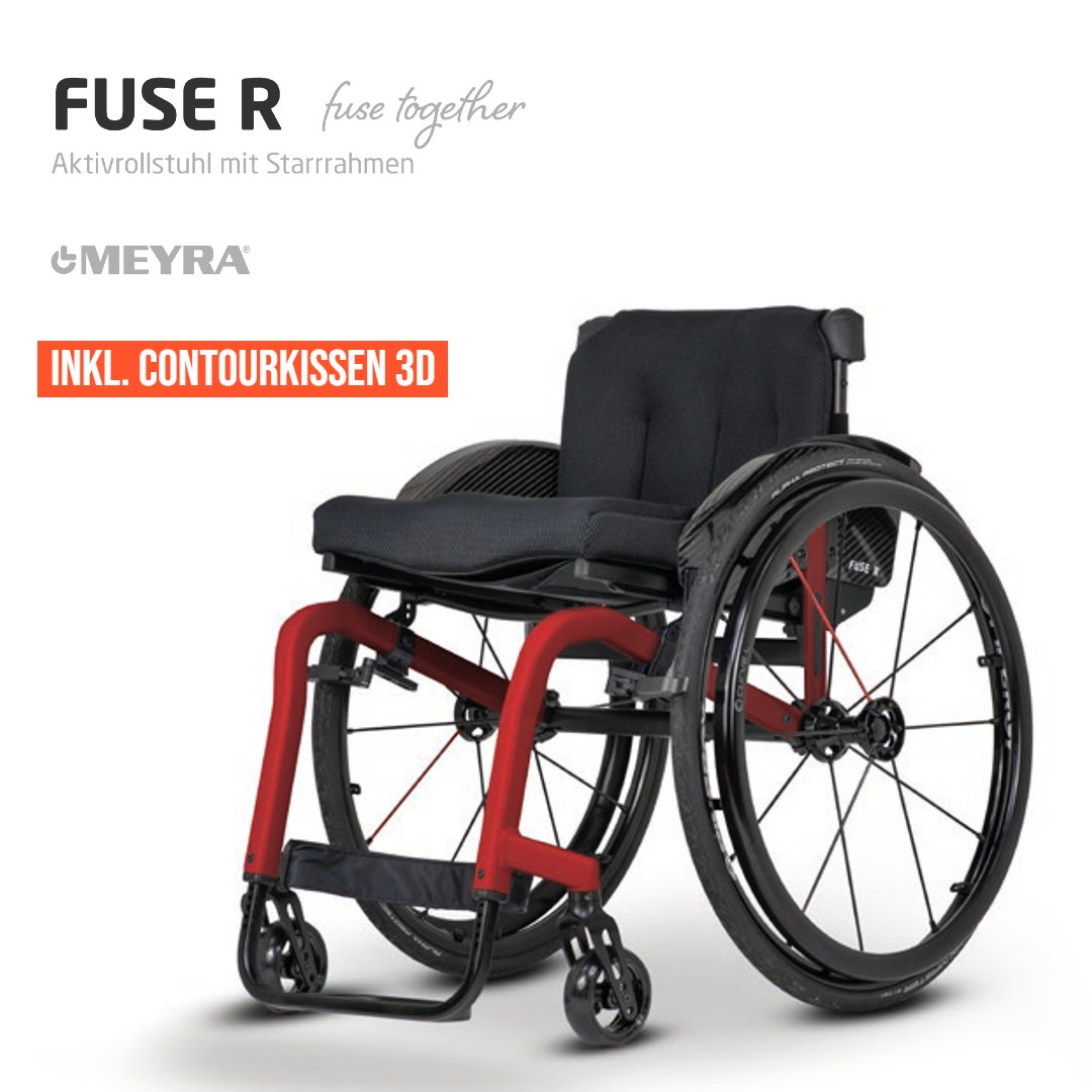 Meyra Femto R 1.180 Aktivrollstuhl, Starrahmen, HMV, individuelle Anpassung, versch. Rahmenarten, Konfiguration nach Ihren Wünschen, Aktion inkl. Gratis Contour Kissen +3D