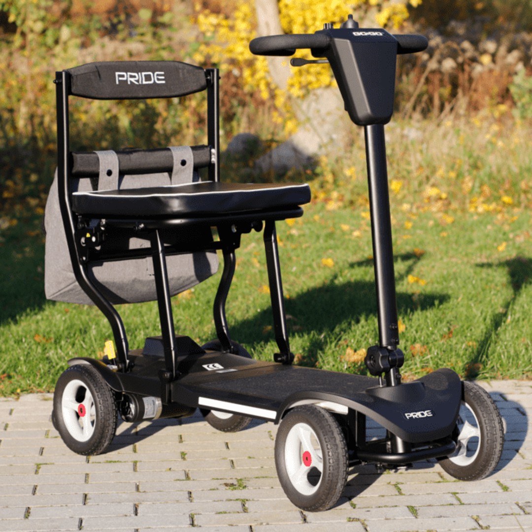 Pride Go Go MG2 Scooter, Reise Falt Elektromobil neue Version, eines der leichtesten Reisemobile weltweit, 6 km/h, nur 14,8kg