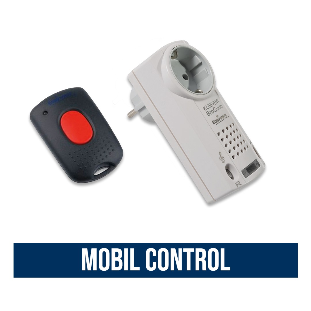 Kubivent Notruf-Set Mobil-Control mit Empfänger und Funksender zum Umhängen bzw. in die Tasche zu stecken