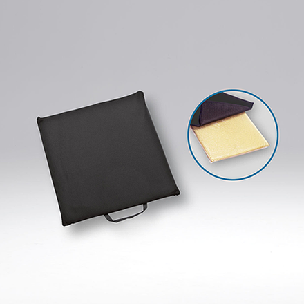 RCN Gelkissen mit Bezug und Antirutschbeschichtung, bewährte Dekubitus-Prophylaxe, Elastan-Gel garantiert auslaufsicher, 43x43x2,5cm