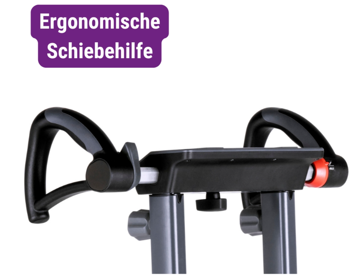 Der neue Treppensteiger Scalacombi S46 von Alber, inkl. Sitz mit Armlehnen, fertig vormontiert