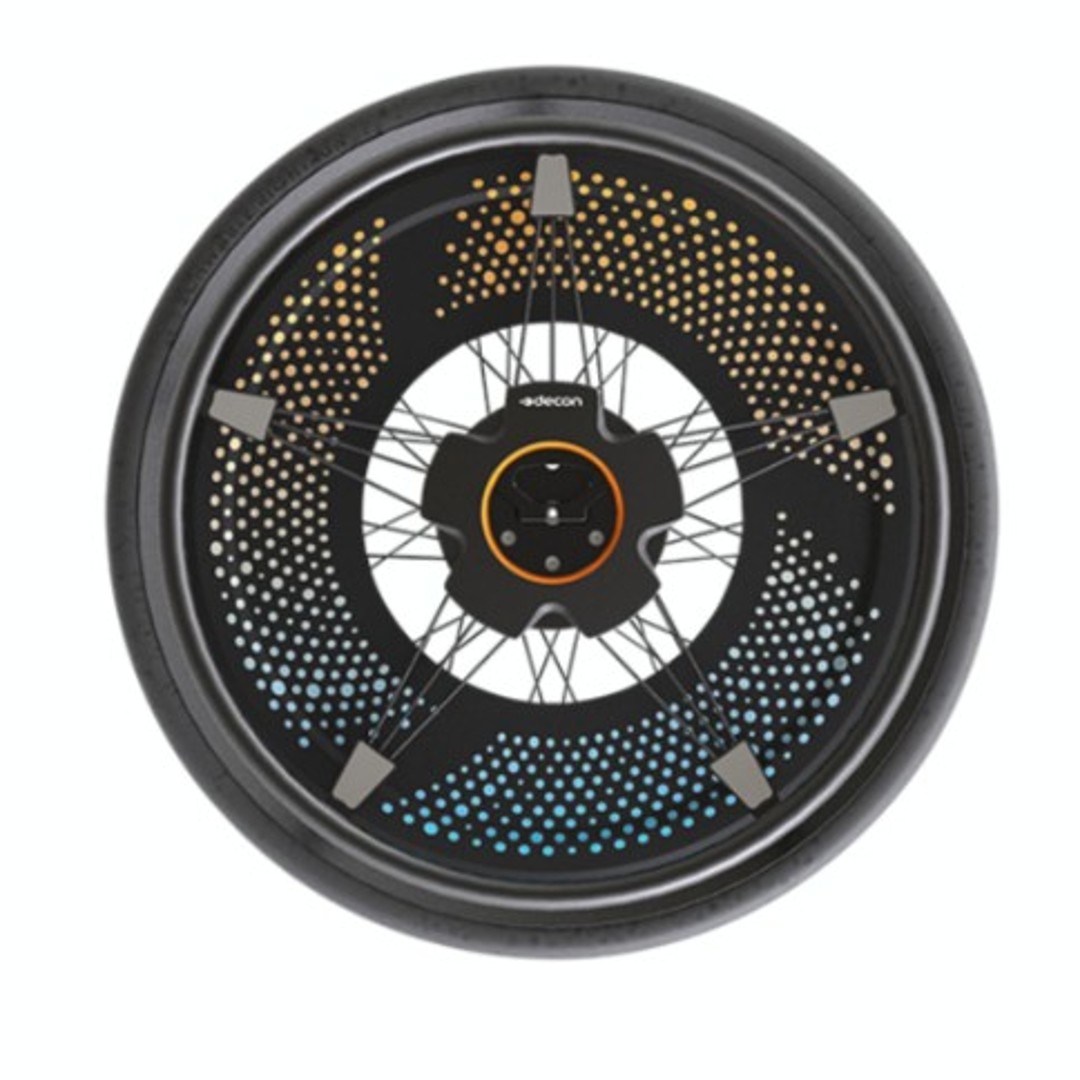 Easy Wheel 24'' HMV, mechanisches Antriebssystem ohne Motor, kraftverstärkende Räder inkl. Alurollstuhl Vermeiren D200V, pannensicher, komplett vormontiert