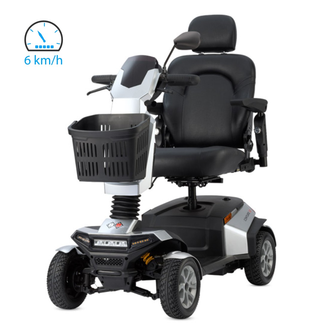 Bischoff+Bischoff Centuro S1 S-6 Scooter, HMV Elektromobil 6 km/h, silber, bis 160kg