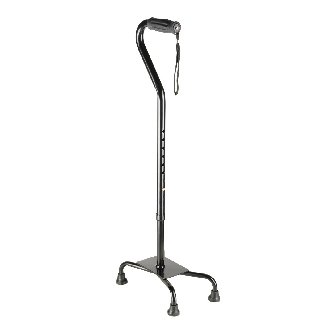 Cobi Rehab Vierfuß-Gehhilfe XL bis 270 kg, 4-Punkt-Gehstock, 71 - 93 cm höheneinstellbar