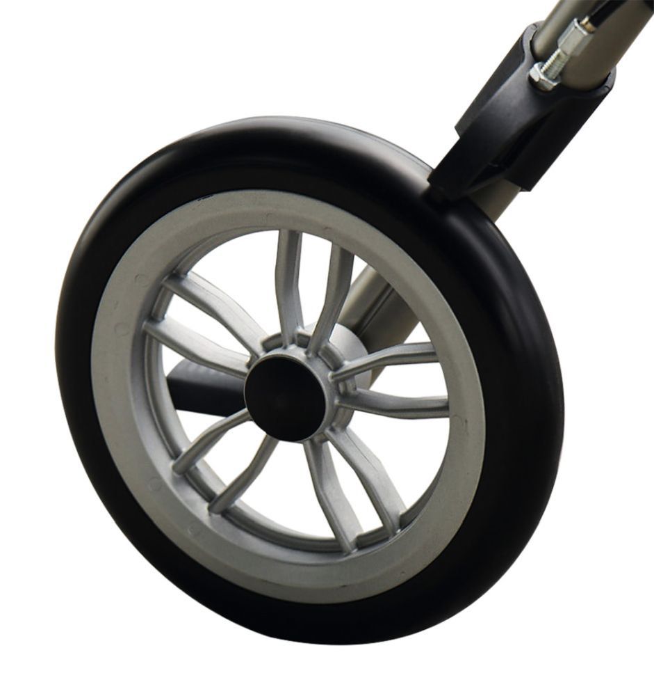 RUSSKA Elan Plus Rollator Champagner – leichter Aluminium-Rollator mit Komfort und Sicherheit