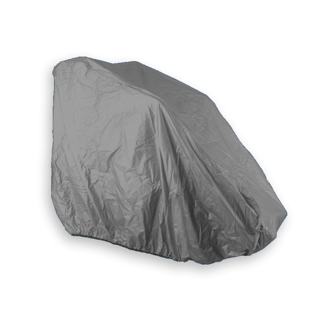 Rollstuhl Abdeckung EG, Rollstuhl Schutzhaube, grau, mit beschwertem Bleirand, optimal für größere Modelle und Elektro-Rollstühle