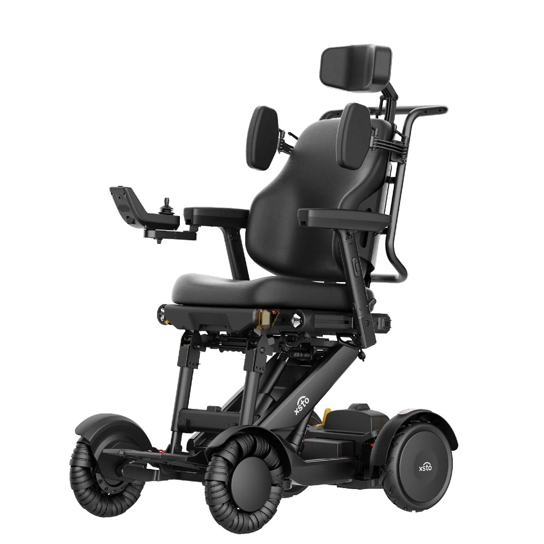 XSTO M4-PRO-Robot selbstbalancierender Elektrorollstuhl, faltbar, elektrische verstellbarer Komfort-Sitz mit automatischer Balancierung, zusätzlich Komfortrücken, bis 150kg